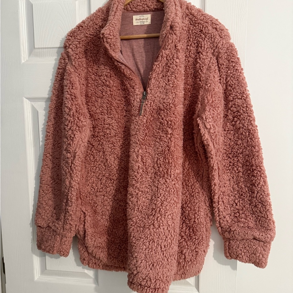 Weatherproof Vintage Pink Sherpa Jacket